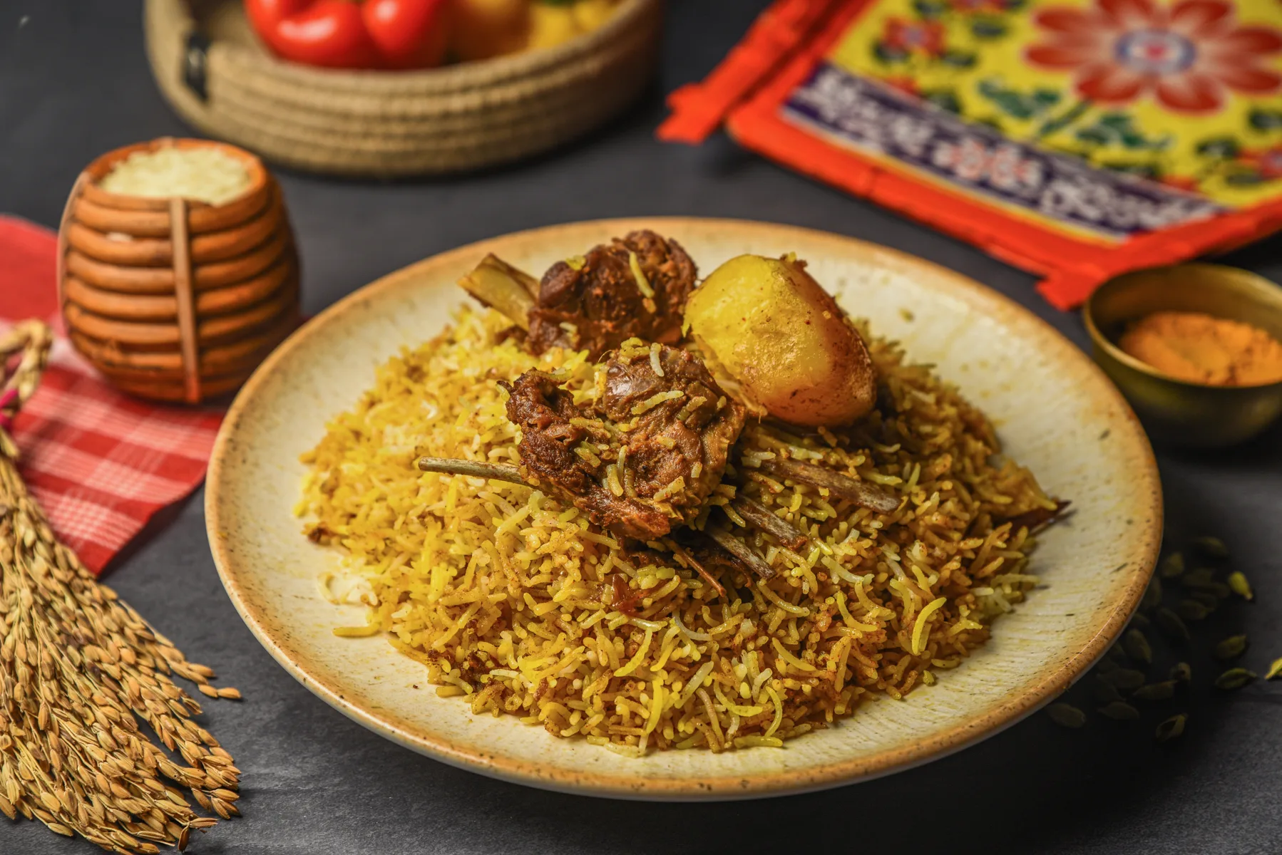 Kolkata Style Chicken Biryani